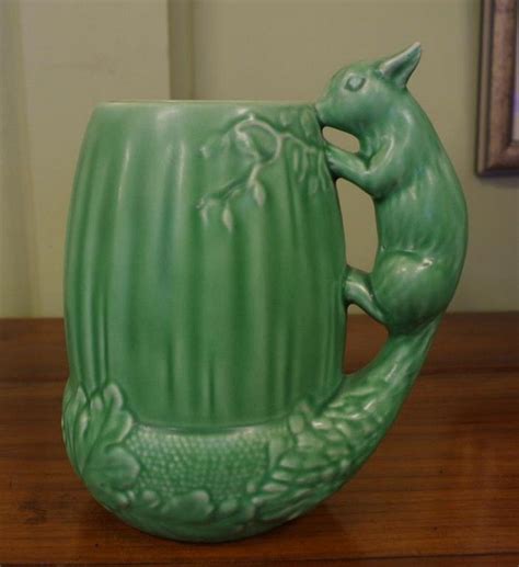 Large Sylvac Green Squirrel Jug 22 Cm High Approx Sylvac Ceramics
