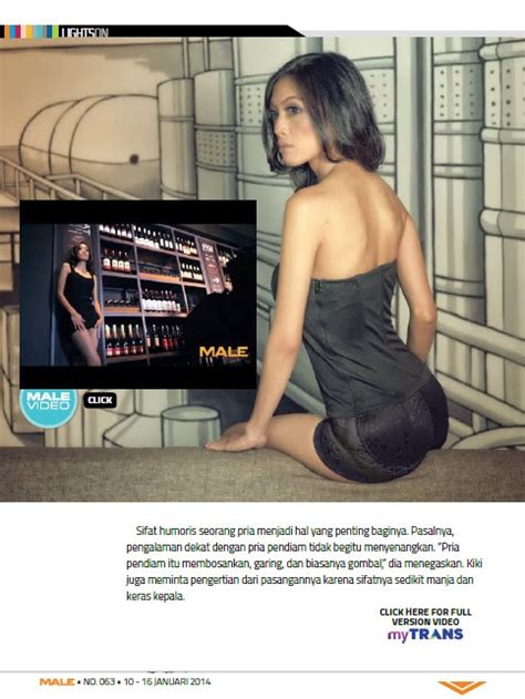 Kiki Lights On Majalah Male Dhe Model