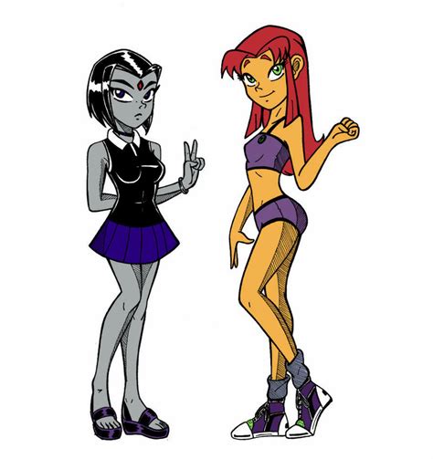 Raven And Starfire By Jmascia On Deviantart