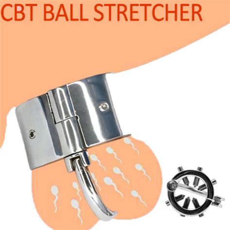 Male Ball Stretcher Crusher Stainless Steel Chastity Device Heavy Bdsm