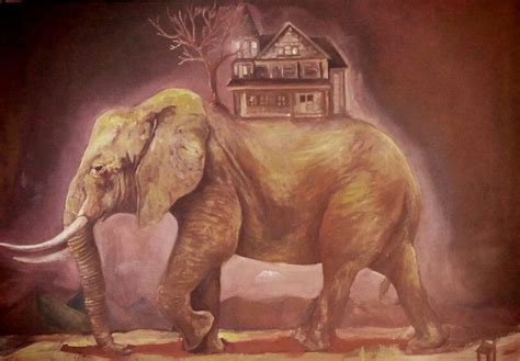Art Elephant Miste Surrealism Paint Painting Art Artist