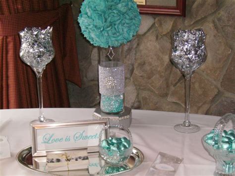 Baskets With Bling Parma Oh 44134 Bling Wedding Tiffany Blue Centerpieces Bling Centerpiece