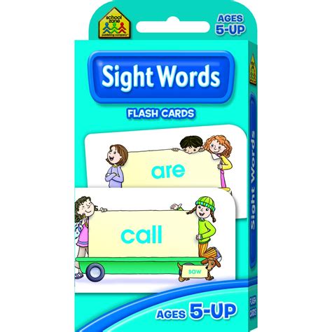 School Zone Sight Words Flash Cards Big W