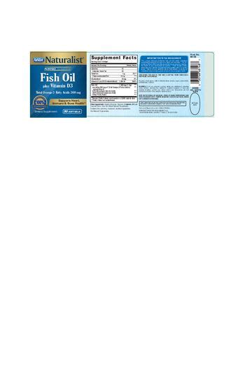 Rexall Naturalist Fish Oil Plus Vitamin D3 900 Softgels Kusoglife