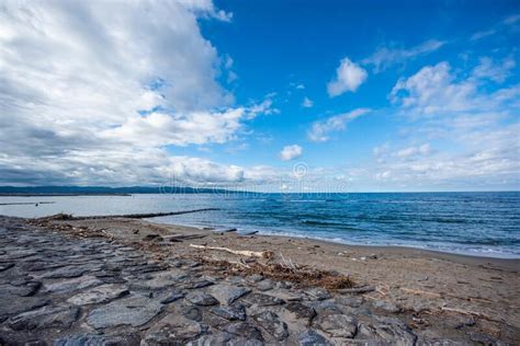 Toyama Bay Is A Bay Located On The Amaharashi Coastonnaiwa Rock Is A