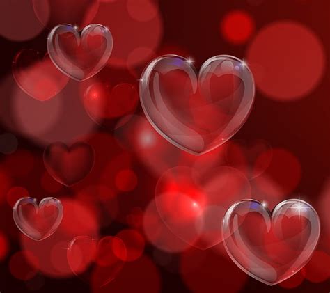 1920x1080px 1080p Free Download Floating Hearts Abstract Love Red