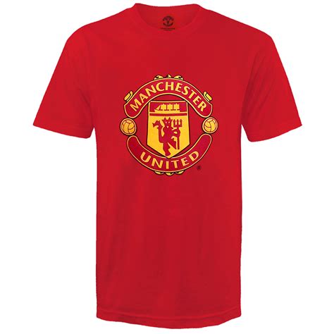 Manchester United Fc Official Football T Mens Crest T Shirt Ebay