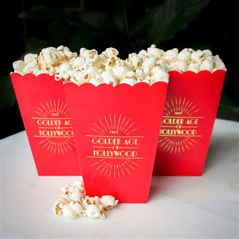 Custom Wedding Popcorn Bar Favor Boxes Monogrammed Scalloped Etsy