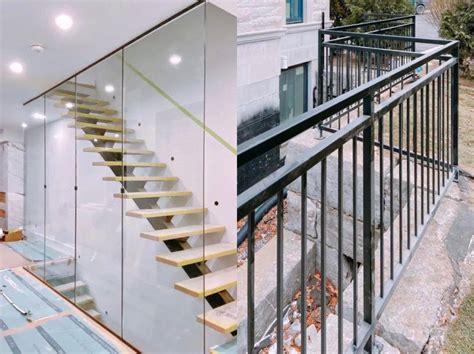 Aaron Gao On Linkedin Glass Wall And Partial Exterior Railing Completed One Metal And One