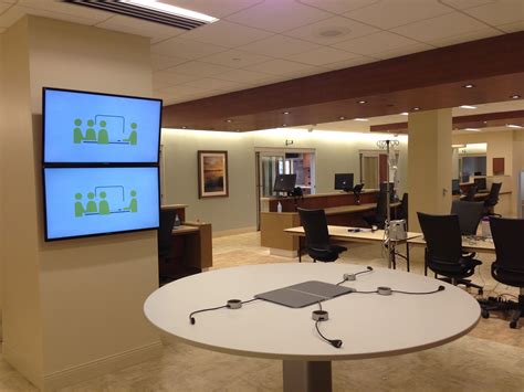 Steelcase Mediascape Wall Mounted In A Medical Facility For Easy Walk