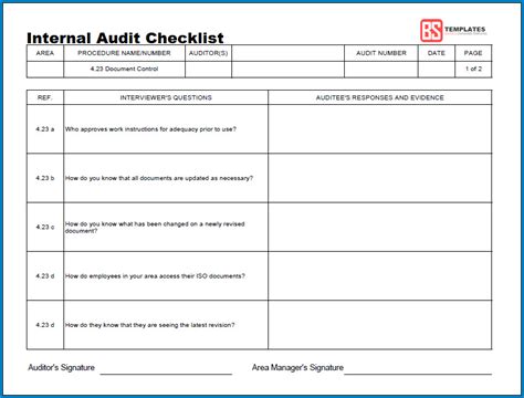 Internal Audit Report Format In Excel Excel Templates