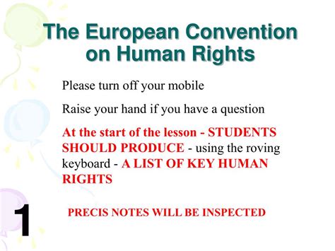 Ppt The European Convention On Human Rights Powerpoint Presentation