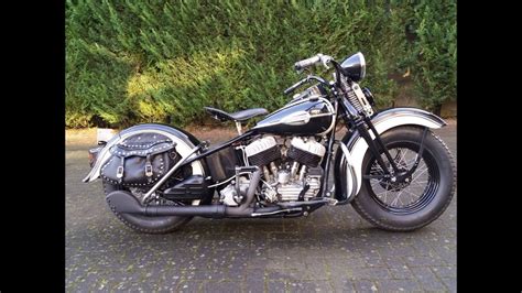 Harley Davidson U 1200 Big Twin Flat Head 1940 Youtube