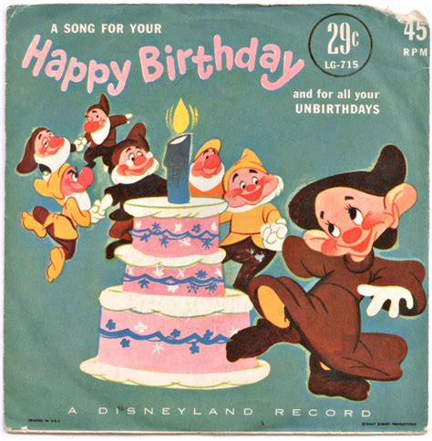 Check spelling or type a new query. Happy Birthday, A Disneyland Record 7" | Disney - Records | Pinterest