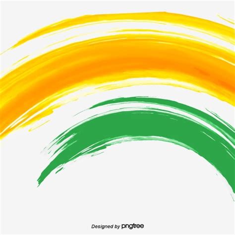 Indian Flag Color Painting Elements Flag Of India