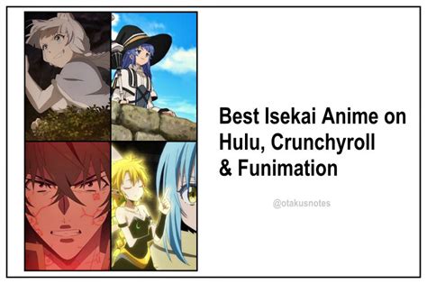 Top Best Isekai Anime On Hulu Crunchyroll Funimation Otakusnotes