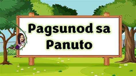 Pagsunod Sa Panuto Na Hakbang Filipino Teacher Beth Class Tv