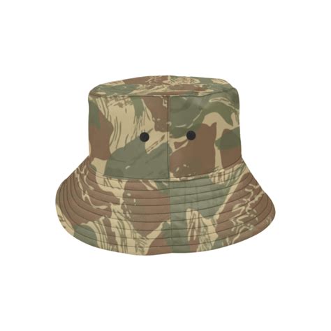 Rhodesian Brushstrokes Camouflage Bucket Hat Mega Camo
