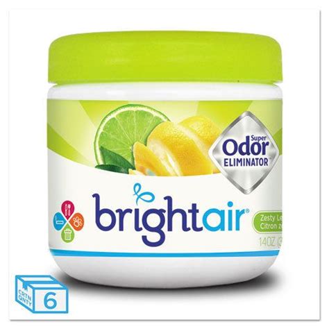 Bright Air Super Odor Eliminator Zesty Lemon And Lime 14 Oz Jar 6