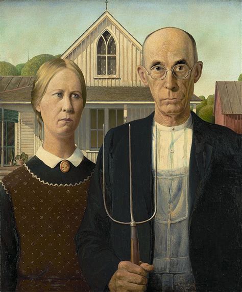 American Gothic 1930 By Grant Wood Artchive