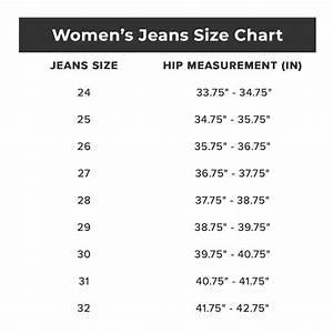 Jeans Size Chart For Men Women Win