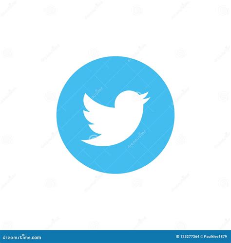 Twitter Logo Vector Imagen De Archivo Editorial Ilustración De Vector