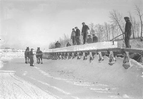 Ice Harvest On A River In Alberta 1944 Provincial Archive Flickr
