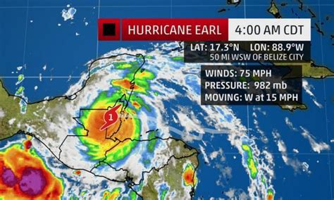 Climate Signals Hurricane Earl Makes Landfall Near Belize City