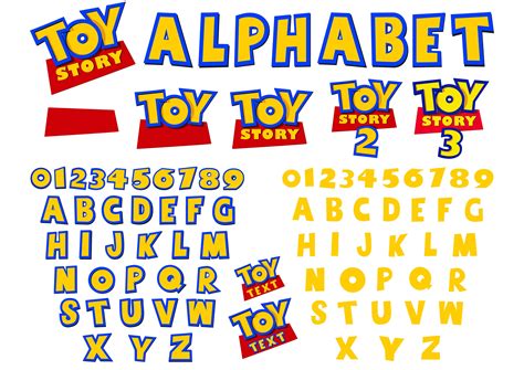 Toy Story Font Svg Toy Story Alphabet Toy Story Numbers Toy Story
