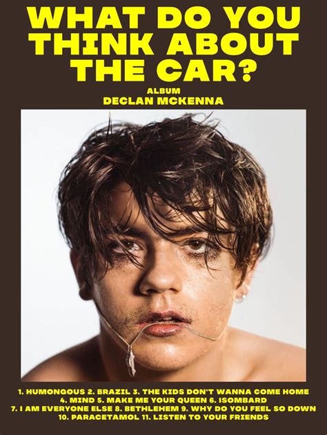 Declan Mckenna What Do You Think About The Car Poster