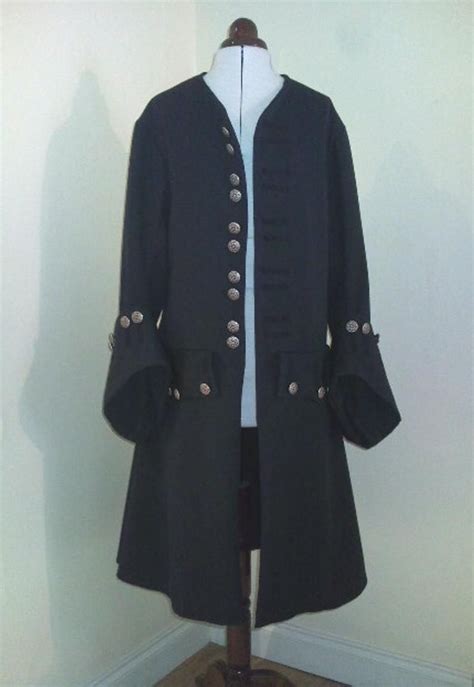 Pirate Jack Sparrow Theatrical Frock Coat Stage Costume Etsy Jack