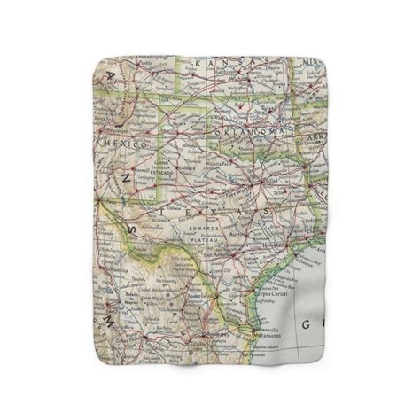 Texas Fleece Blanket Texas Map Blanket Texas Blanket Etsy