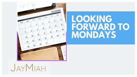 I LOOK FORWARD TO *MONDAYS*... DO YOU??? - YouTube