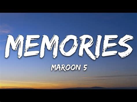 Memories by maroon 5 mp3 download. Maroon 5 Memories Lyrics - Download mp3