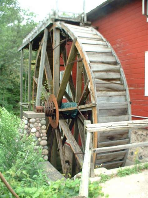 Red Mill Crystal River Grist Mill Waupaca Co Wisconsin