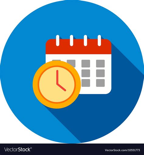 Scheduled Date And Time Royalty Free Vector Image
