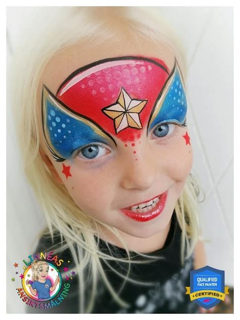 Super Hero Face Painting Design By Linnéa Önnerby Novak Products Used