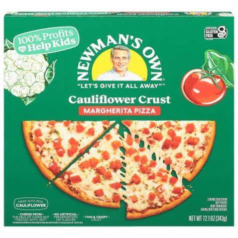 Newmans Own Cauliflower Crust Thin And Crispy Margherita Pizza 121 Oz Kroger