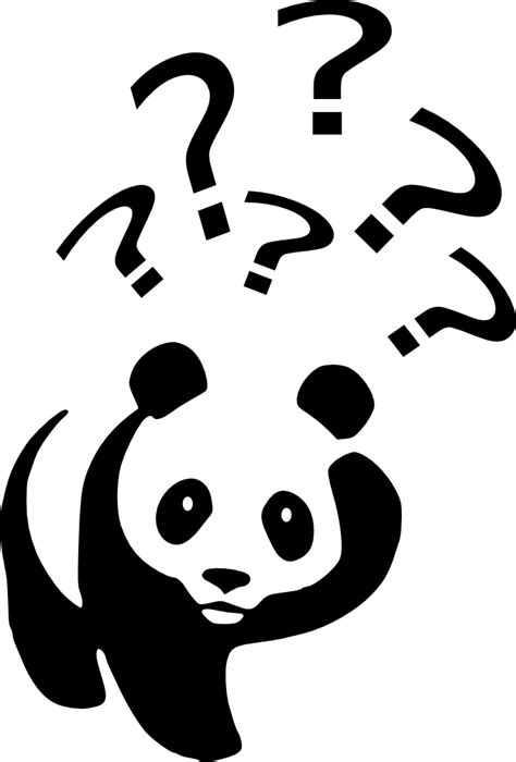 Onlinelabels Clip Art Panda Point D Interrogation