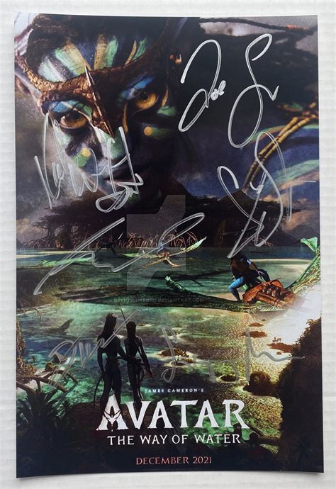 Avatar 2 The Way of Water cast signed autographed 8x12 photo photograph ...