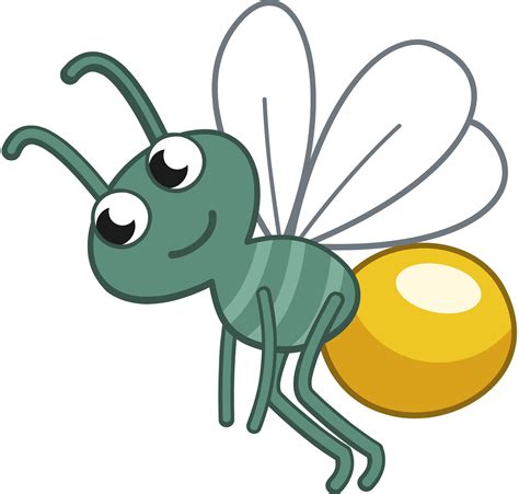Flying Firefly Lightning Bug Clipart Instant Digital Download Svg Eps