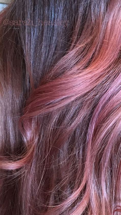 who doesn t love a sophisticated rose tone dusty rose spring 2016 balayage haircolor dusty
