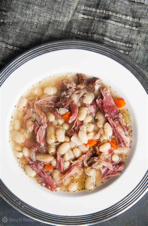 Soups are a staple around our home this time of year. White Bean and Ham Soup - Half Cup Habit