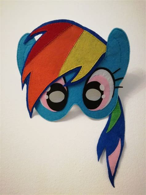 My Little Pony Rainbow Dashfelt Face Mask Little Pony Felt Dolls