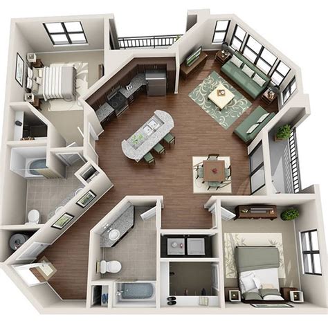 Desain rumah minimalis modern 2 lantai bentuk unik. Gambar Denah Rumah Unik Minimalis 2 Kamar Bikin Betah ...