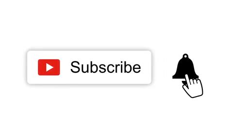 Subscribe And Bell Icon Intro With Sound Animation Subscribe Button