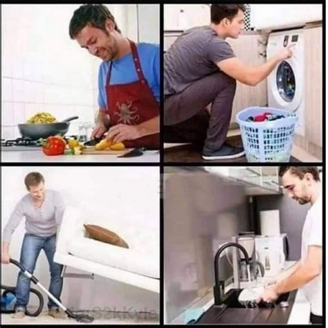 Husband Doing Chores Blank Template Imgflip