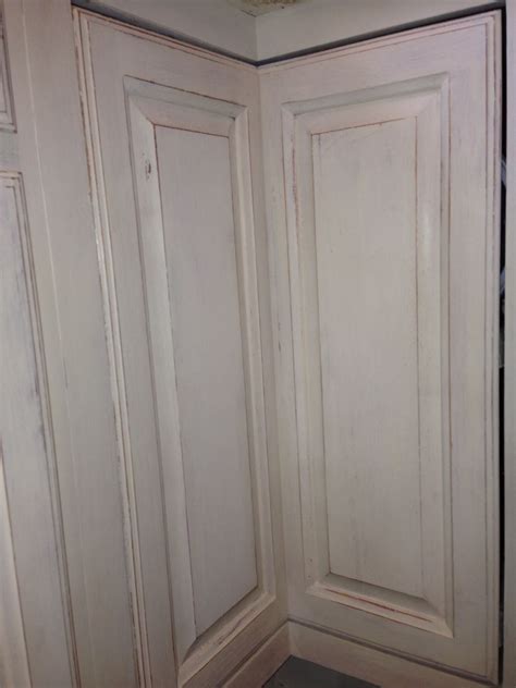 This is only to rough up the surface. Kitchen cabinets Annie Solan chalk paint old white with ...