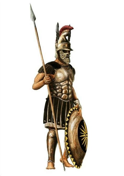 Ancient Greek Hoplite During The Wars Of Alexander The Great Greek
