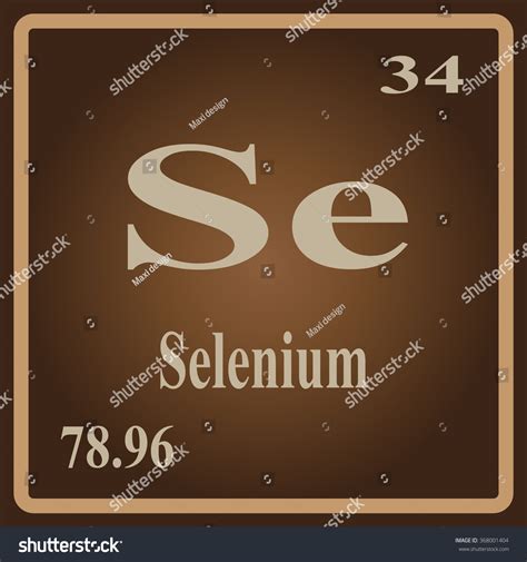 The Periodic Table Of The Elements Selenium Royalty Free Stock Vector